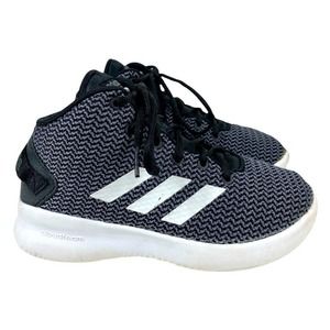 ADIDAS CLOUDFOAM BLACK SNEAKERS KIDS SIZE 4